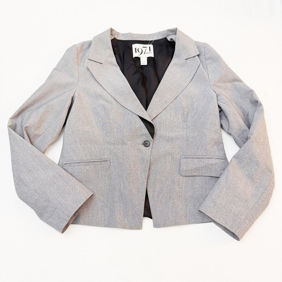 1971 Reiss Felicia One-Button Blazer Gray Size L - Picture 1 of 7